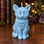 Handmade Witch Cat Candle