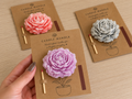 Floatable flower candle