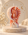 Sun and moon candle