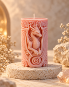 Dragon Candle | Fantasy Pillar Candle & Dragon Home Decor