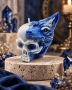 Wolf Skull Candle | Gothic Fantasy Decor & Werewolf Gift