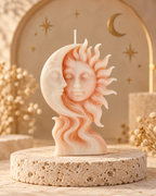 Sun and moon candle