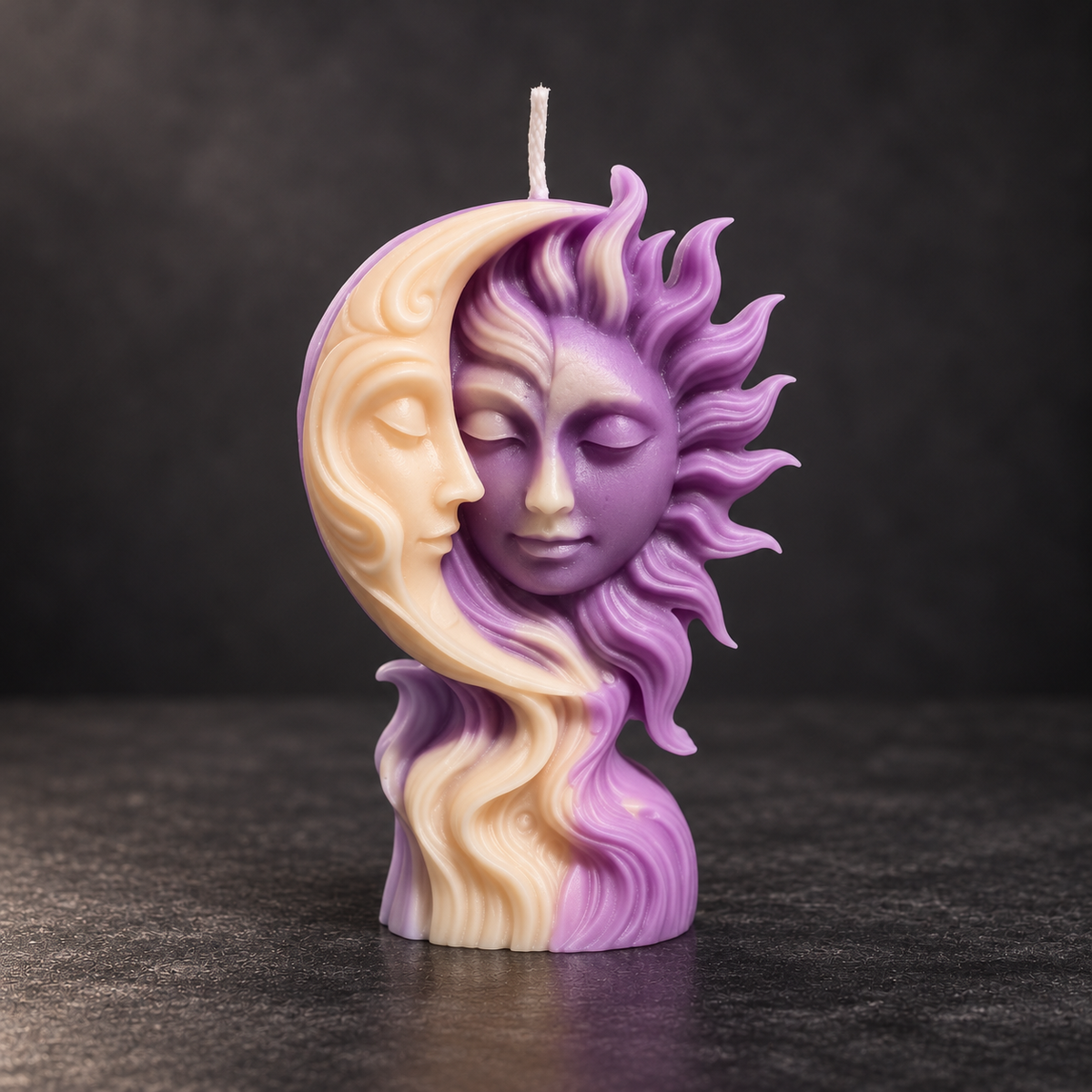 Handmade Sun &amp; Moon Candle | Celestial &amp; Astrology Décor