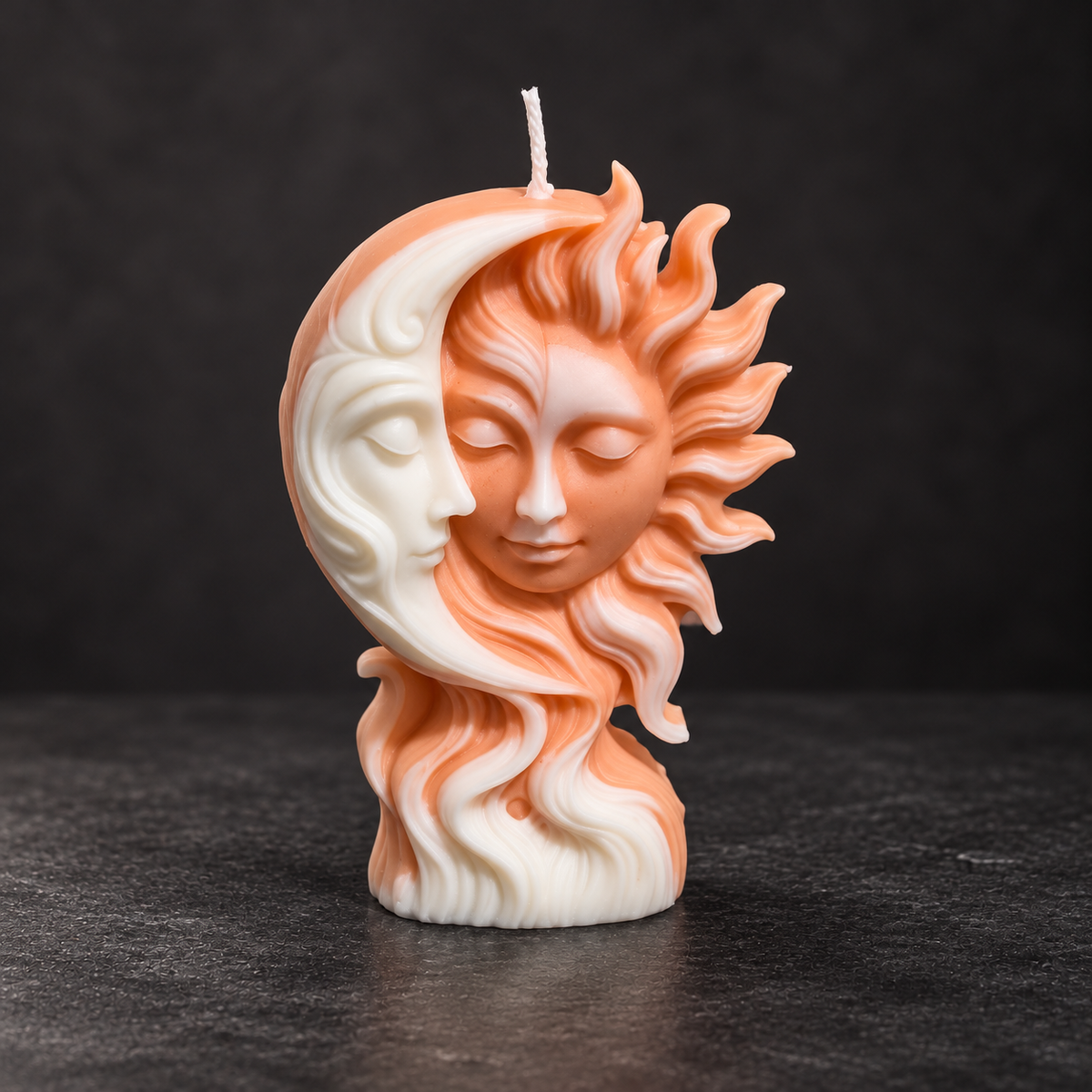 Handmade Sun &amp; Moon Candle | Celestial &amp; Astrology Décor