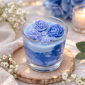 Blue Bloom Candle